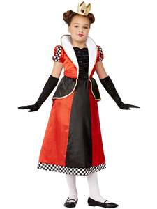 Queen of Hearts Deluxe Costume for Kids