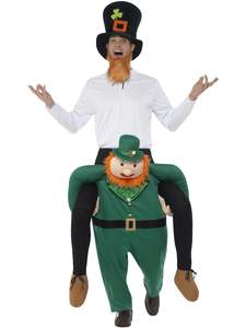 Paddy's Leprechaun Piggy Back Costume for Adults