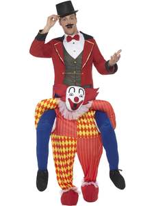 100 And Over: Clown Piggy Back Costume for Adults