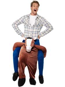 100 And Over: Horse Piggy Back Costume for Adults