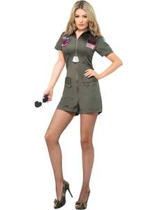 Top Gun Female Aviator Costume for Adults - Top Gun