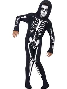 Skeleton Jumpsuit Costume for Kids
