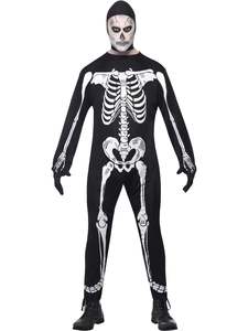 Skeleton Jumpsuit Costume for Adults