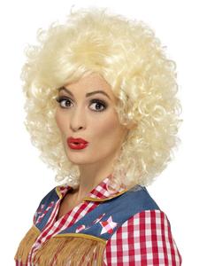45 To 60: Rodeo Doll Blonde Wig for Adults