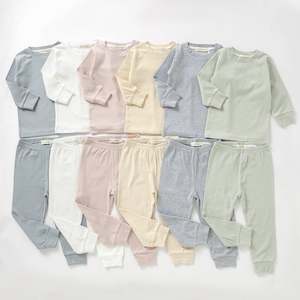 Organic Cotton Rib Long Sleeve PJ Set