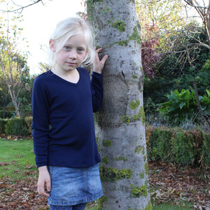 Products: Merino Kids Long Sleeve V Neck Top