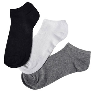 Low Cut Cotton Socks - 3 Pairs. One Size
