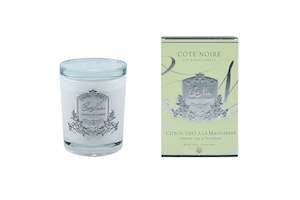 ** CLEARANCE ** Cote Noire 450g Candle - White Vessel with Silver Badge - Persia&hellip;