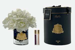 Cote Noire Luxury Grand Bouquet Dark Glass - White - Gold Badge  LTWB01
