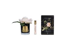 NEW - Cote Noire Perfumed Natural Touch Single Rose - Champagne Pink - Black Glass - GMRB15