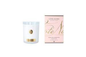NEW - Cote Noire Soy Candle 450g - White Vessel with Gold Badge -  Charente Rose - CWG45054