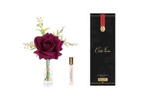 Perfumed Flowers: ** SAMPLE **  Cote Noire Summer Rose - Carmine Red - Gold Badge - SRG04C