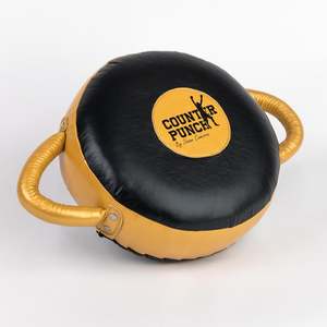 Focus Pads: Counterpunch Round Premium Leather Strike Shield [Air Filled]