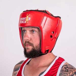 Protective Gear: New Zealand Boxing Approved Competition Headgear [Red]