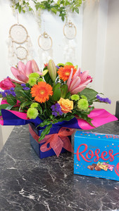 Candy Florist Choice Box with Chocolates CountryGardenFlowers