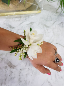 Products: Double BOY & GIRL Wrist Spray White & Button Hole CountryGardenFlowers