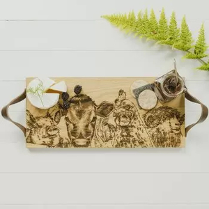 Products: Country Friends Oak Serving Tray – Country Outlook