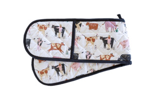 Products: Double Oven Glove Dairy Cow – Country Outlook