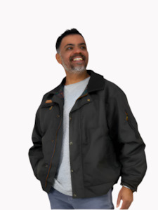 The Rider Men's Oilskin Waterproof Bomber Jacket