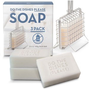 Natural Dish Soap Bars for Washing Dishes - 3Pk