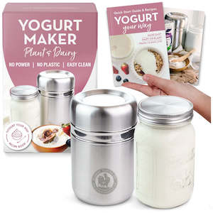 Homemade Yogurt: Stainless Steel Yoghurt Maker - 1L