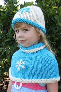 Snowflake Cape & Beanie | Design P119
