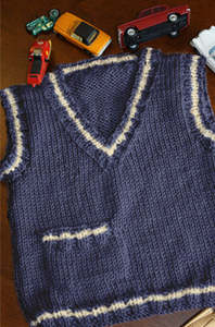 Aran Knit: Simple Childs Vest | Design P202