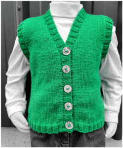 Kids Patterns: Buttoned Vest | Design P433