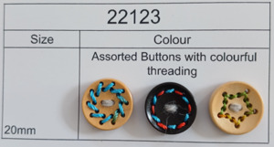 Wooden Buttons 22123