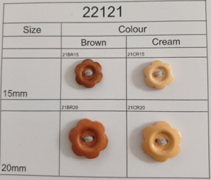 Buttons: Wooden Buttons 22121