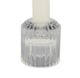 Clear Ribbed Cylinder Candle Holder