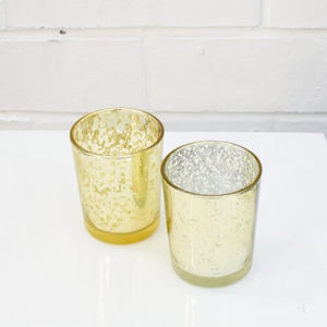 Products: Gold Mercury Tealight Holders