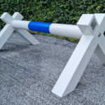 Products: Skinny Jump: Blue stripe – Cowan Cavalletti