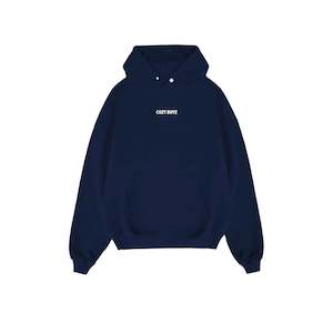 Hoodies: Box Fit Hood - Navy