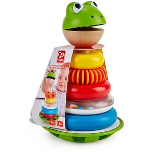 Sensory Toys: Hape Mr Frog Stacking Rings