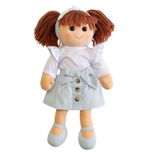 Rag Doll Luna with Blue Skirt 35cm