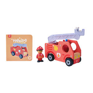 Wooden Vehicles: Hape Land The Roaring Fire Truck