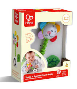 Hape Shake n Sparkle Flower Rattle