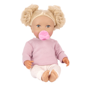 Baby Dolls: Lullababy 14" Doll Blonde Hair & Light Pink Top