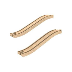 Wooden Trains: Hape S Shape Wooden Track Pack