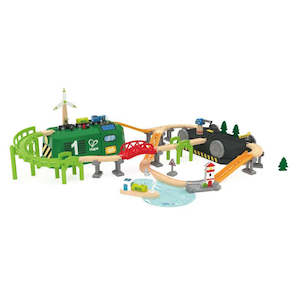 Wooden Trains: Hape Train Bucket Set