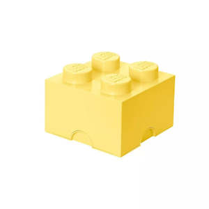 Lego Storage: Lego Storage Brick 4 Cool Yellow