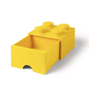 Lego Storage: Lego Storage Drawer 4 Knobs Yellow
