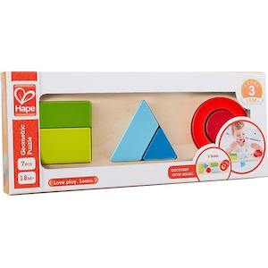 Wooden Puzzles: Hape Geometry Puzzle
