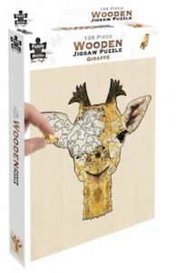 Wooden Puzzles: Wooden Jigsaw Giraffe 128pc