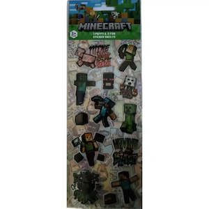 Art Craft Stickers: Minecraft Stickers Puffy
