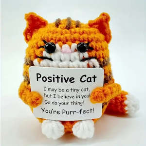 Crochet Emotional Support Ginger Cat