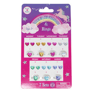 Jewellery: PP 7 Day Stick On Earrings & Ring Set