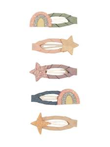 Jewellery: Rainbow & Star Clips