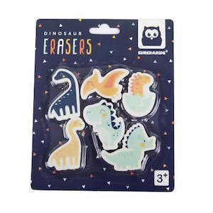 Gift Stationery: Eurekakids Eraser Set Dinosaur